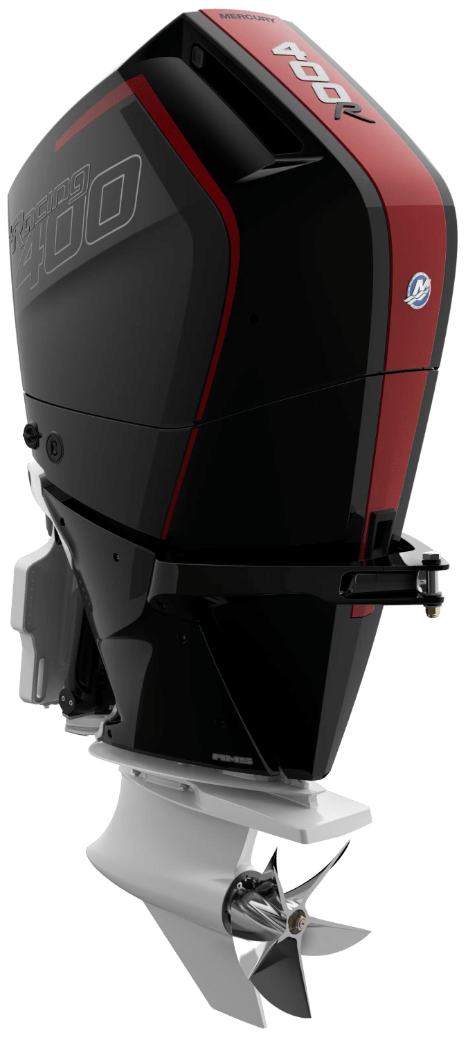 Mercury Racing outboard product imagery